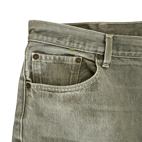Men’s Gray 501 Button Fly Levi’s Jeans extended size - Picture 12 of 15